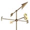 The arrow of the Golden weather vane indicates the rate of the dollar sign. 3D render