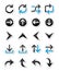 Arrow icon sets isolated on white