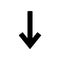 Arrow icon vector , down sign. arrow symbol for your web site design,logo,app, UI