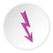 Arrow lightning icon circle