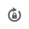 Arrow, lock icon. Element arrow icon. Premium quality graphic design icon. Signs and symbols collection icon for websites, web