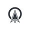 Arrow logo vector icon