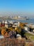 Arrow of the Oka and Volga rivers. View of the stadium and the Alexander Nevsky Cathedral