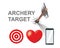 Arrow pierced target