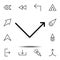 arrow, rebound icon. Simple thin line, outline vector element of Arrow icons set for UI and UX, website or mobile application