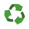 Arrow recycle circle organic ecology icon. Vector graphic