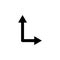 arrow, right, navigation, up icon. Element of direction icon. Signs and symbols collection icon for websites, web design, mobile