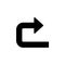 Arrow rotate icon. Simple pointer icons for ui and ux, website or mobile application