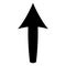 Arrow straight symbol icon