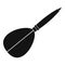 Arrow to play dart icon, simple style