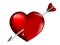 Arrowed red heart