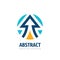 Arrows - business logo template design. Strategy progress sign. Vector illustration.