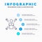 Arrows, Career, Direction, Employee, Human, Person, Ways Line icon with 5 steps presentation infographics Background