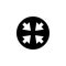 arrows in a circle icon. Element of minimalistic icon for mobile concept and web apps. Signs and symbols collection icon for websi