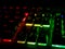 the arrows on the color backlit keyboard glow in the dark