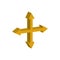 Arrows cross 3d style icon