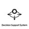 arrows, decision support system icon. One of business collection icons for websites, web design, mobile app