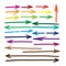 Arrows. Marker drawing series in Vector Format. Color can be changed by one click