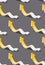 Arrows seamless background, backdrop for website or textile, crawling funny cartoon cursors, vector wallpaper or web site
