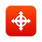 Arrows target icon digital red