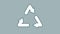 Arrows Triangle line icon on the Alpha Channel