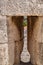 Arrowslit or loophole in wall of Tower of David Citadel, Jerusalem