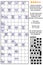 Arrowword clues-in-squares, scanword crossword puzzle
