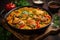 Arroz con Pollo: Popular Chicken and Rice Dish with Vegetables and Spices