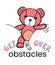 Ð¡arrtoon plush bear with the slogan: overcome obstacles