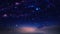 Arry sky at night  sunset  blue universe cosmic space background