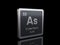 Arsenic As, element symbol from periodic table series