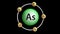 Arsenic element with Electron shell structure