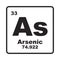 Arsenic element icon