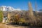 ARSLANBOB, KYRGYZSTAN: View of Arslanbob village in southern Kyrgyzstan, with mountains in the background during autumn.