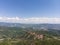 Arslanbob Large Wild Walnut Forest in Jalal-abad. Arial Dron Shoot.