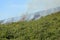 An arson attack on the mountains Prenestini of Castel San Pietro - Lazio