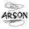 ARSON stamp on white background