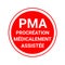 ART, Assisted reproductive technology symbol, called PMA, procreation medicalement assistee in french language