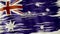 Art brush watercolor painting Australia flag