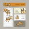 Art cats. Business cards design