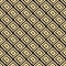Art deco abstract seamless pattern. Vector vintage background with lines and golden rhombus