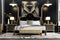 Art Deco Bedroom: Create a glamorous bedroom with an Art Deco - inspired design. Generative AI