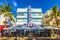 Art Deco Colony Hotel at Ocean Drive in Miami Beach