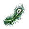 Art Deco Gatsby Peacock Feather Design