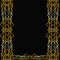 Art deco geometric frame