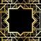 Art deco geometric frame