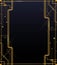 Art deco geometric ornament golden frame menu sample gatsby 20s style design
