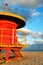 Art Deco lifeguard hut on South Beach