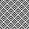 Art deco seamless pattern. Repeating abstract triangle lattice. Black rhomb isolated on white background. Repeating geometric