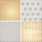 Art Deco seamless vintage wallpaper patterns set